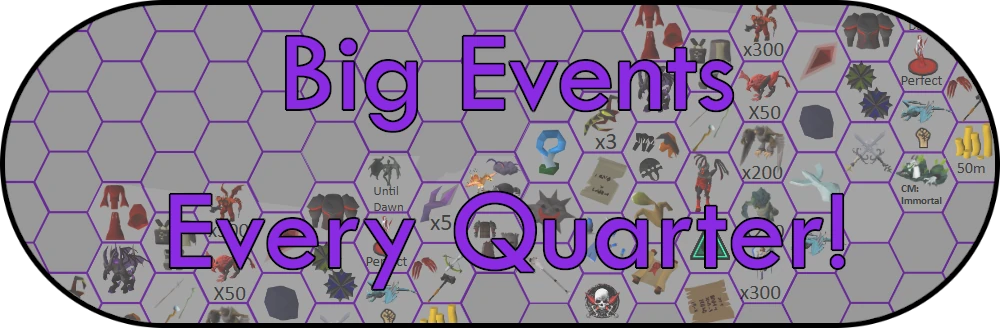 Big events every quarter!